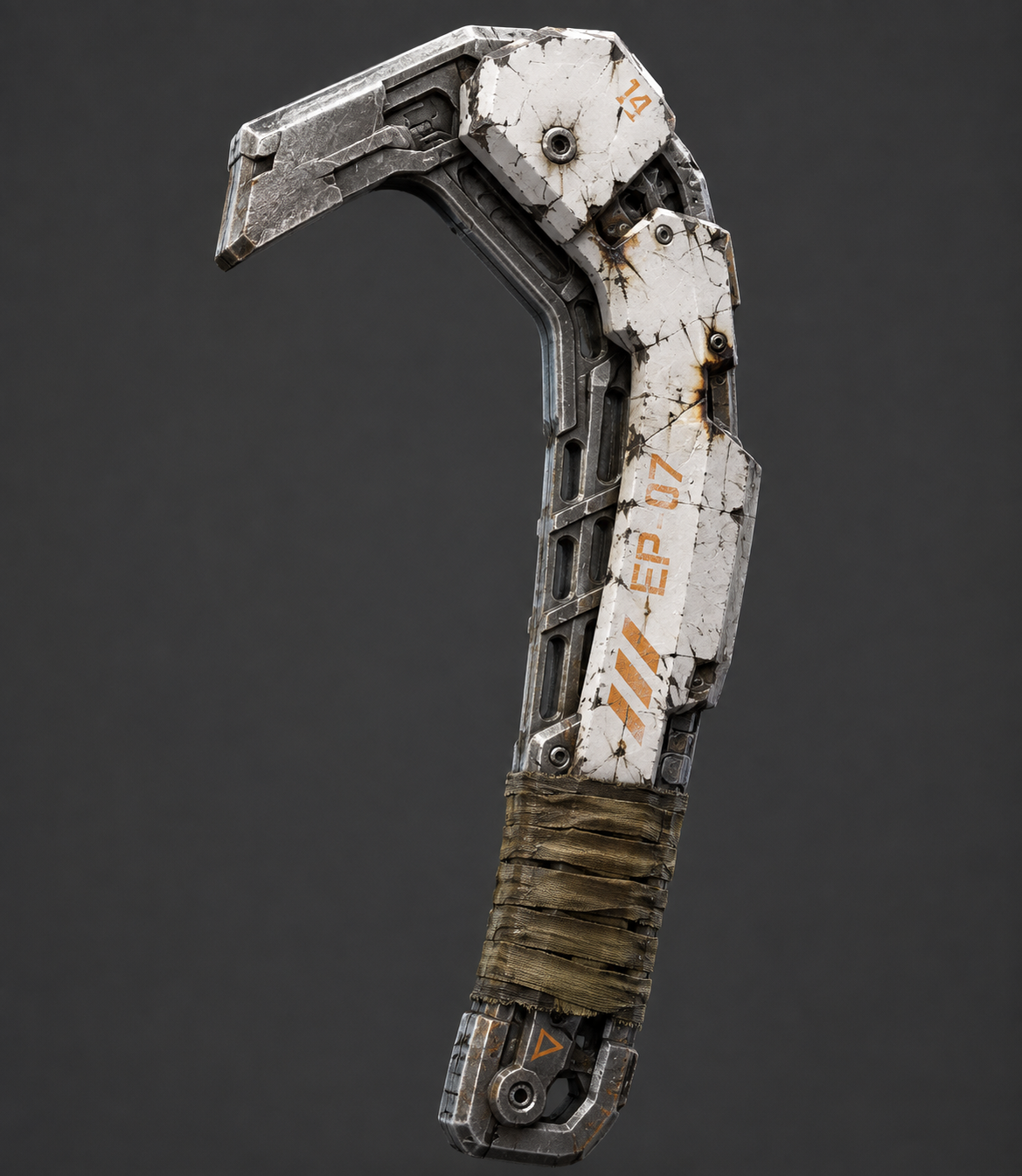 The Crash Brace, a survival tool made from escape pod wreckage